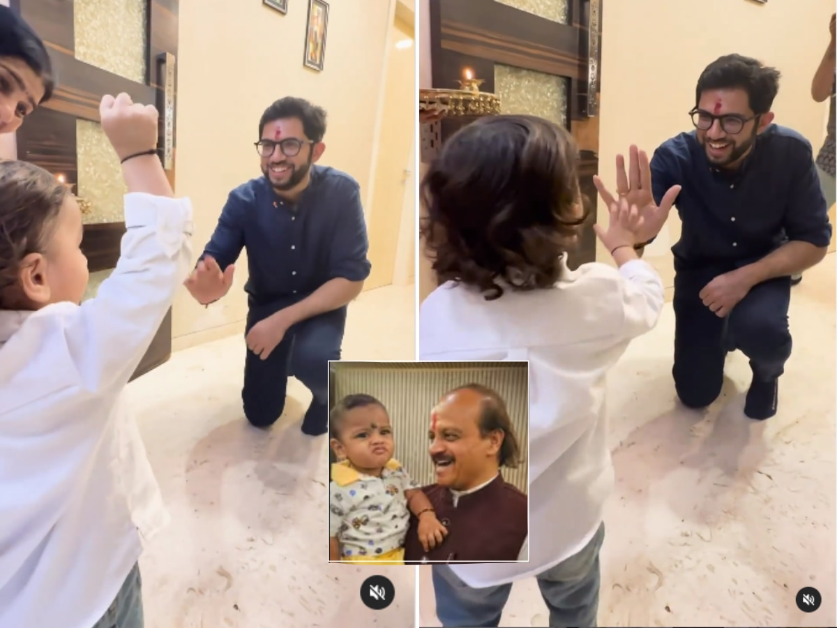 Aditya Thackeray Vasant Morewith Cute Baby video goes viral on social Media; राजकारणाचा Cute चेहरा! आदित्य ठाकरेंसमोर चिमुकल्याचा बोबडा ‘जय महाराष्ट्राचा’; फॅन्सी ड्रेसमध्ये मनसेचे ‘तात्या’ Aditya Thackeray Vasant Morewith Cute Baby video goes viral on social Media; राजकारणाचा Cute चेहरा! आदित्य ठाकरेंसमोर चिमुकल्याचा बोबडा ‘जय महाराष्ट्राचा’; फॅन्सी ड्रेसमध्ये मनसेचे ‘तात्या’