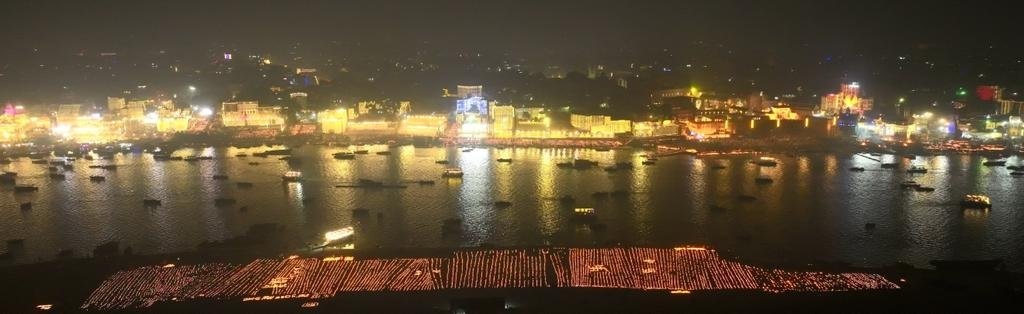 Pm Modi shares photos of kashi dev diwali 2023