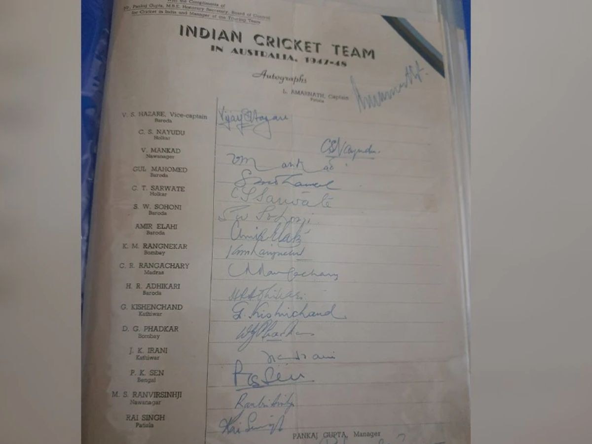 स्वतंत्र भारताची पहिली क्रिकेट टीम, टीम इंडियाच्या खेळाडुंची नावं पाहिलीत का? title=
