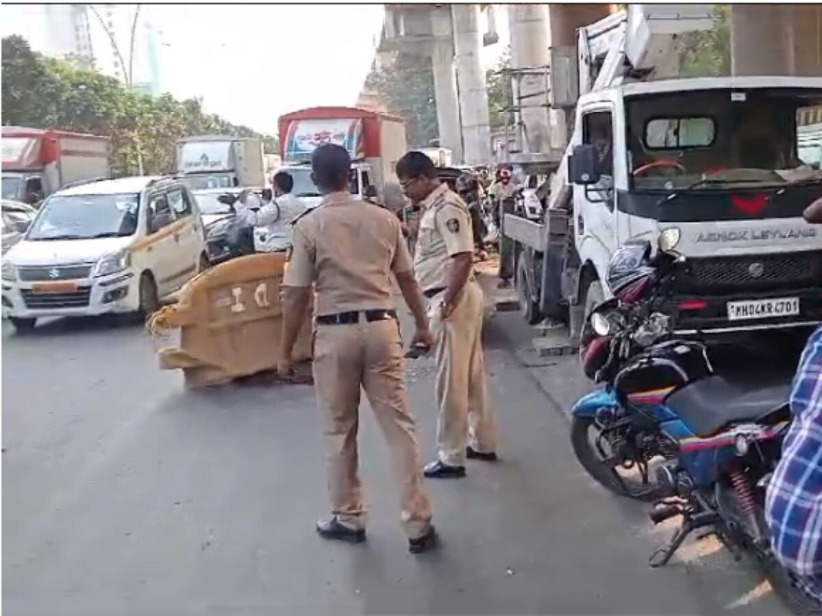 ठाण्यात मेट्रो काम सुरु असताना 30 फूट उंचीवरुन कामगार पडला, जागीच मृत्यू.. मनसे आक्रमक title=