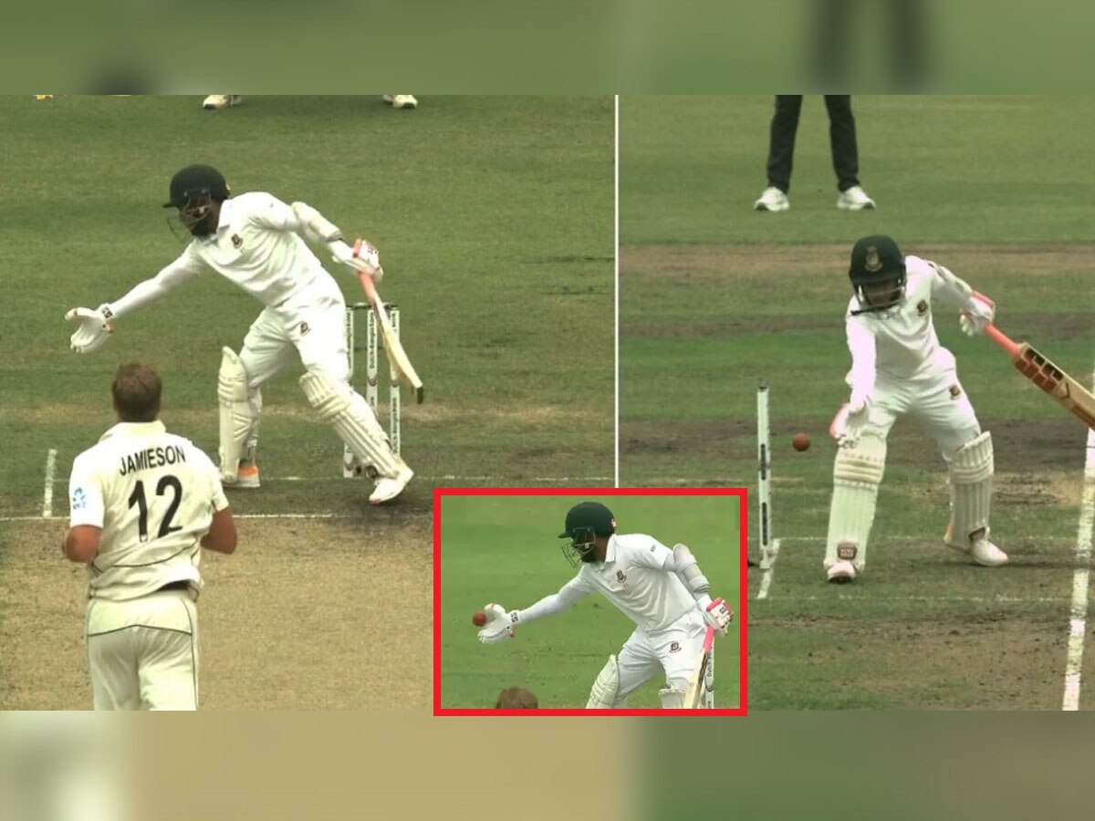 Mushfiqur Rahim: चेंडूला हात लावला आणि Out झाला, 'ऑब्स्ट्रक्टिंग द फील्ड'चा नियम काय सांगतो? title=