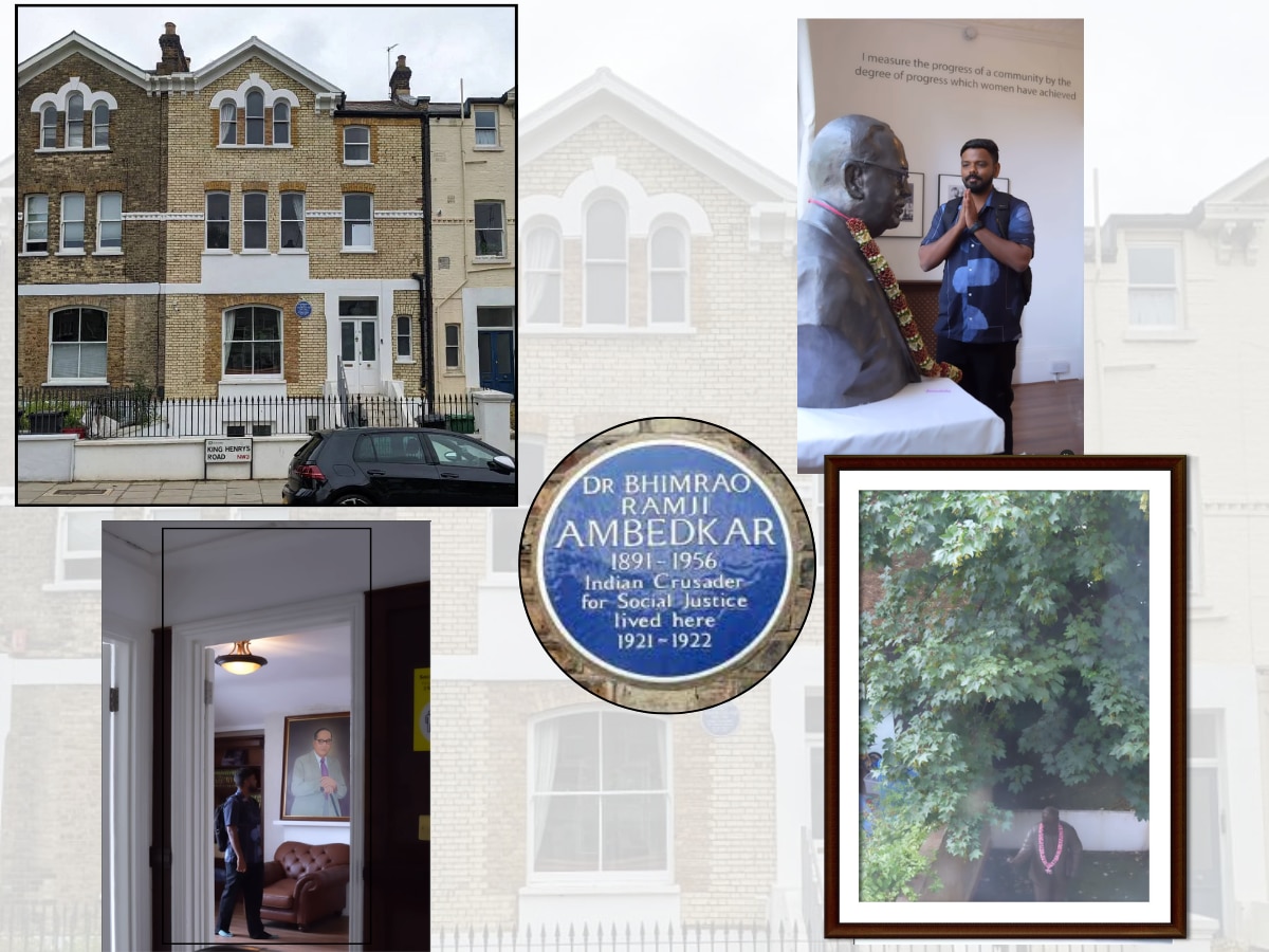 Dr Ambedkar London Home : डॉ. बाबासाहेबांचे लंडनमधील घर आतून असं दिसतं....Watch Video  title=