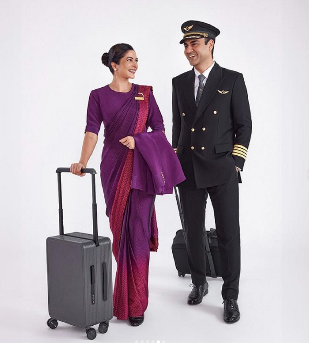 Air India Unveiled New Uniform for Crew Members designed by Manish Malhotra