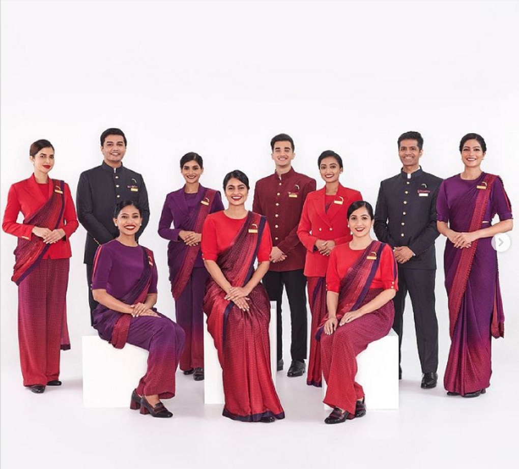 Air India Unveiled New Uniform for Crew Members designed by Manish Malhotra