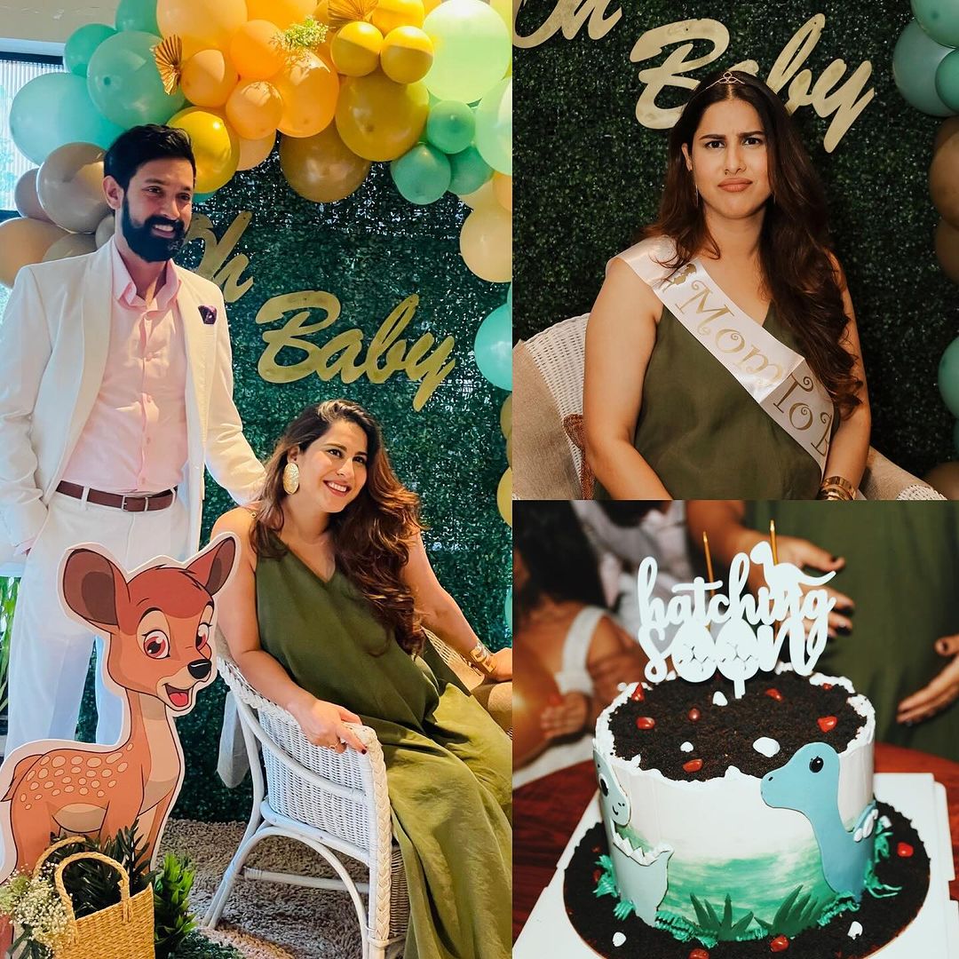 Vikrant Massey Sheetal Thakur Baby Shower Viral Kiss Photos Goes Viral