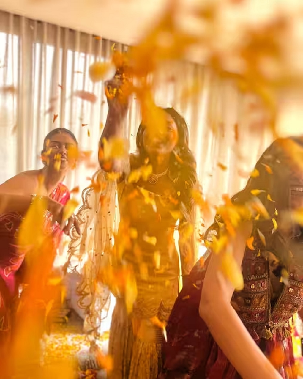 Bollywood actress Alia Bhatt Turns Bridesmaid For Her Friends wedding festivities Ceremony see photos 	