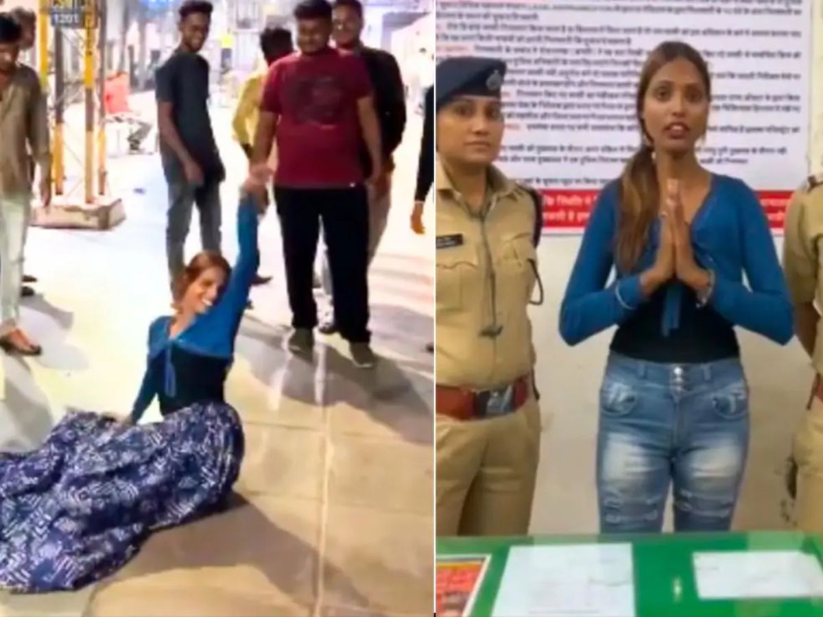 CSMT स्थानकात डान्स करणाऱ्या इन्फ्लुएंसरला पोलिसांनी शिकवला धडा; Video पोस्ट करत म्हणाली… CSMT स्थानकात डान्स करणाऱ्या इन्फ्लुएंसरला पोलिसांनी शिकवला धडा; Video पोस्ट करत म्हणाली…
