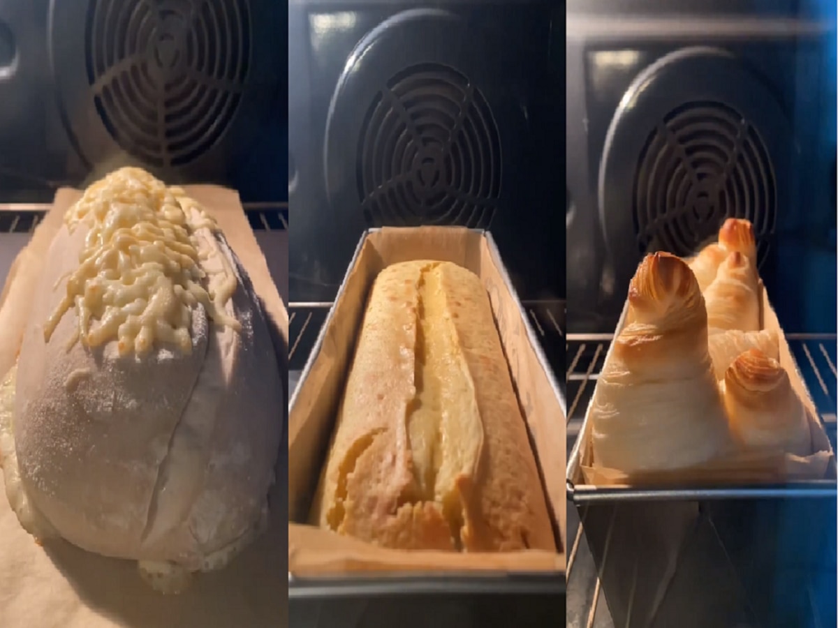 काय छान Video आहे हा...; ब्रेड, पेस्ट्री बेक होताना पाहून तुम्हीही हैराण व्हाल  title=
