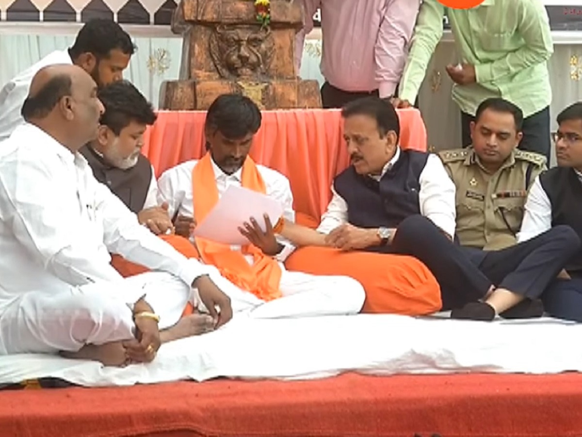 जरांगे आणि मंत्र्यांच्या शिष्टमंडळातील चर्चा निष्फळ, 24 डिसेंबरच्या मुदतीवर जरांगे ठाम