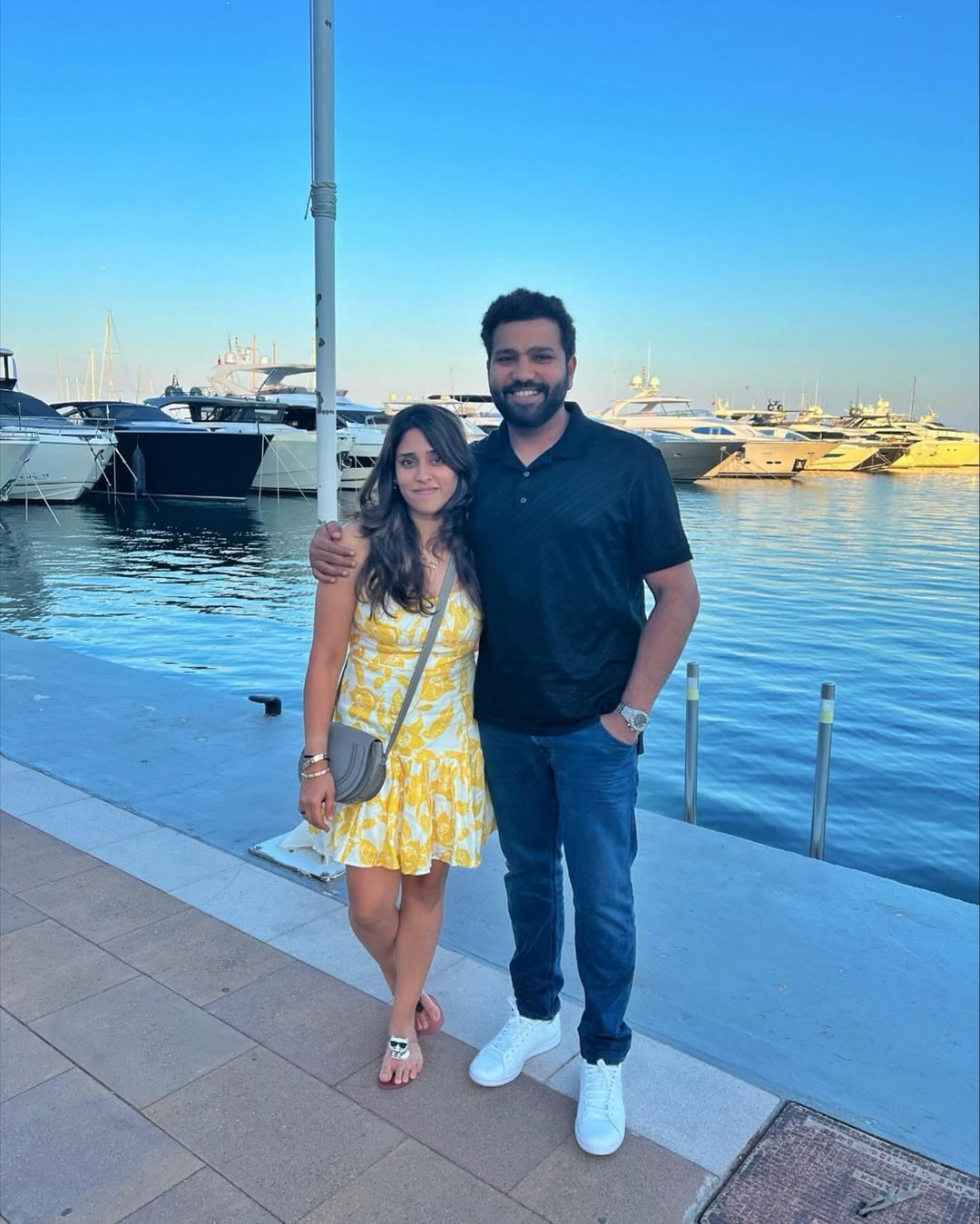 Rohit Sharma Post Wife Ritika Sajdeh Photos