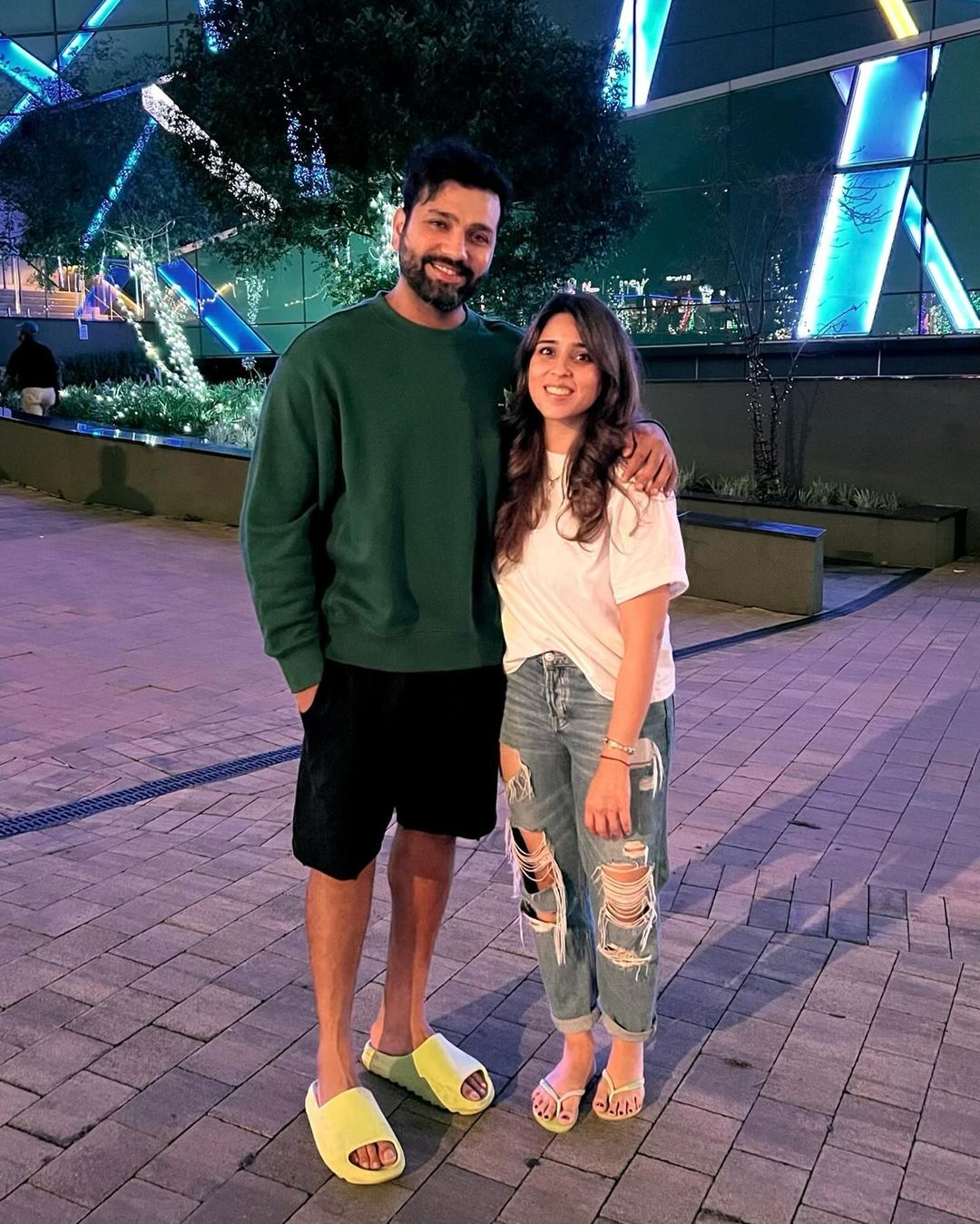 Rohit Sharma Post Wife Ritika Sajdeh Photos