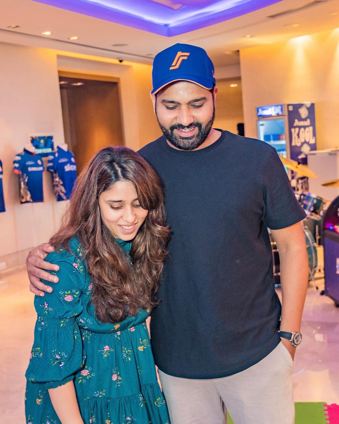 Rohit Sharma Post Wife Ritika Sajdeh Photos