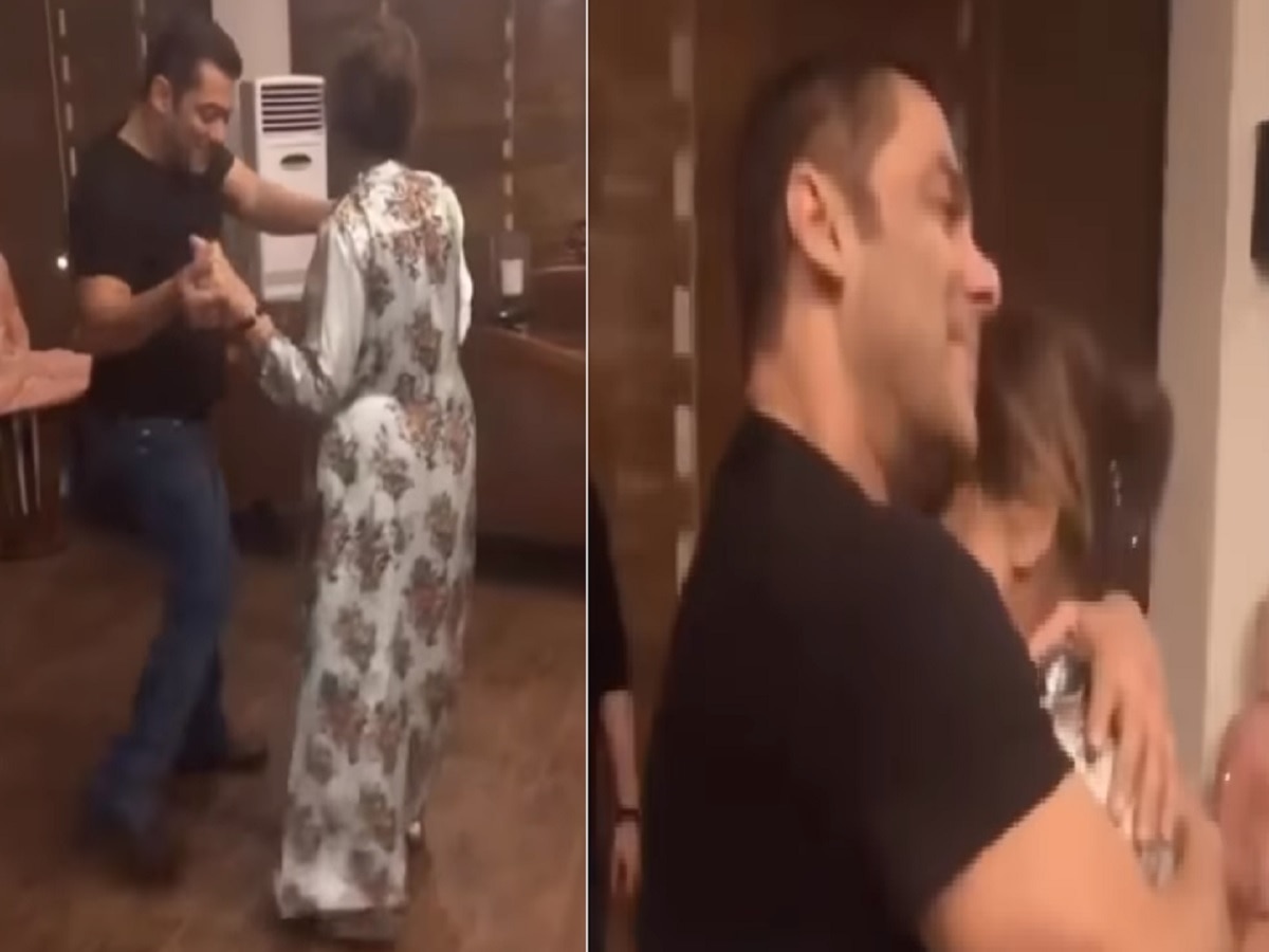  Video Viral : Family Function मध्ये समोर आली सलमानची डान्स पार्टनर, पाहुणेही पाहतच राहिले title=