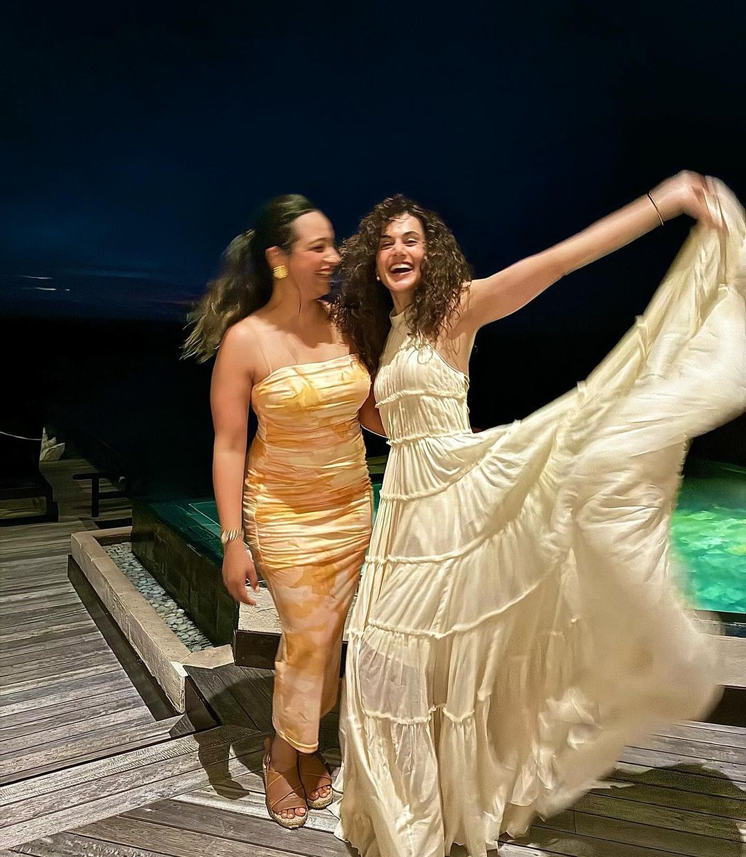 taapsee pannu romantic photo with boyfriend mathias boe vacation in maldives