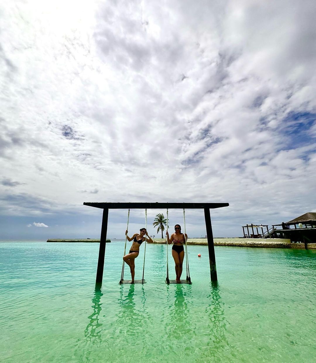 taapsee pannu romantic photo with boyfriend mathias boe vacation in maldives