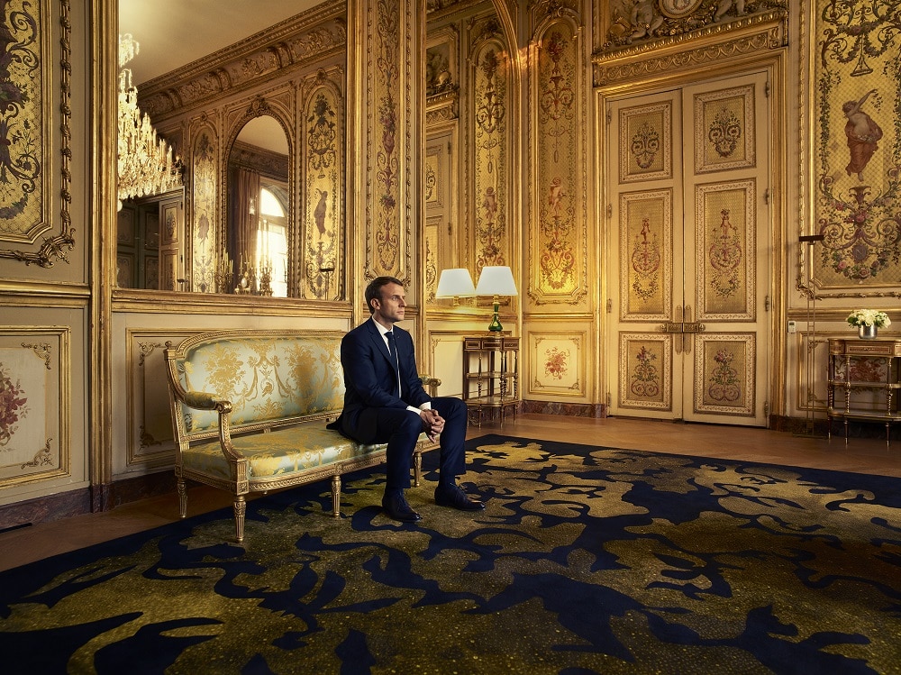 emmanuel macron elysee palace