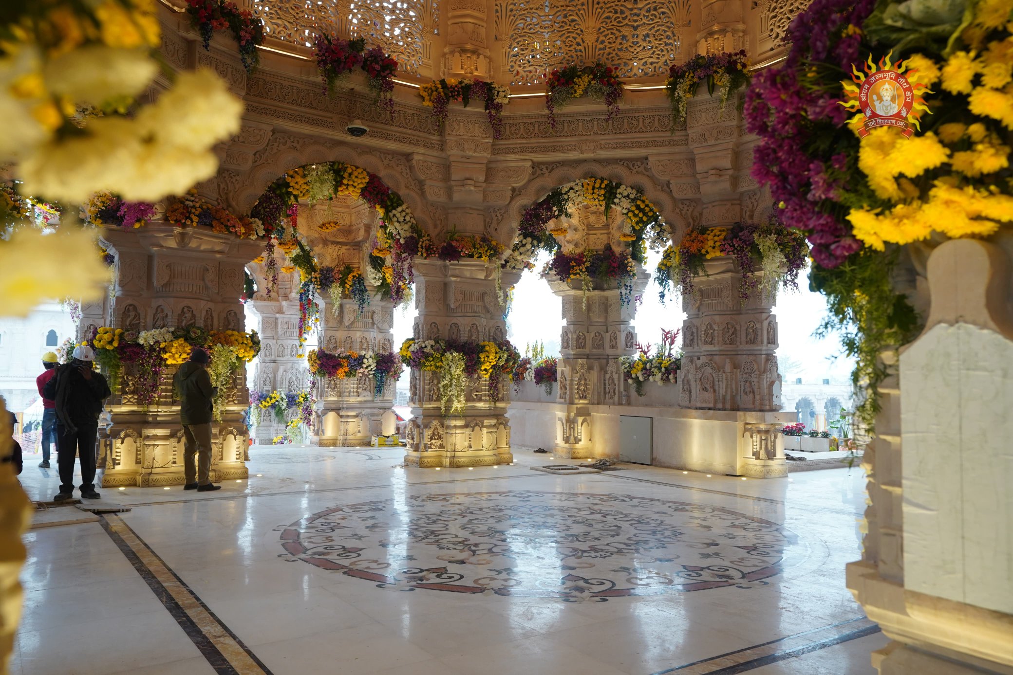 Ayodhya Ram Mandir Pran Pratishtha Flower Decoration