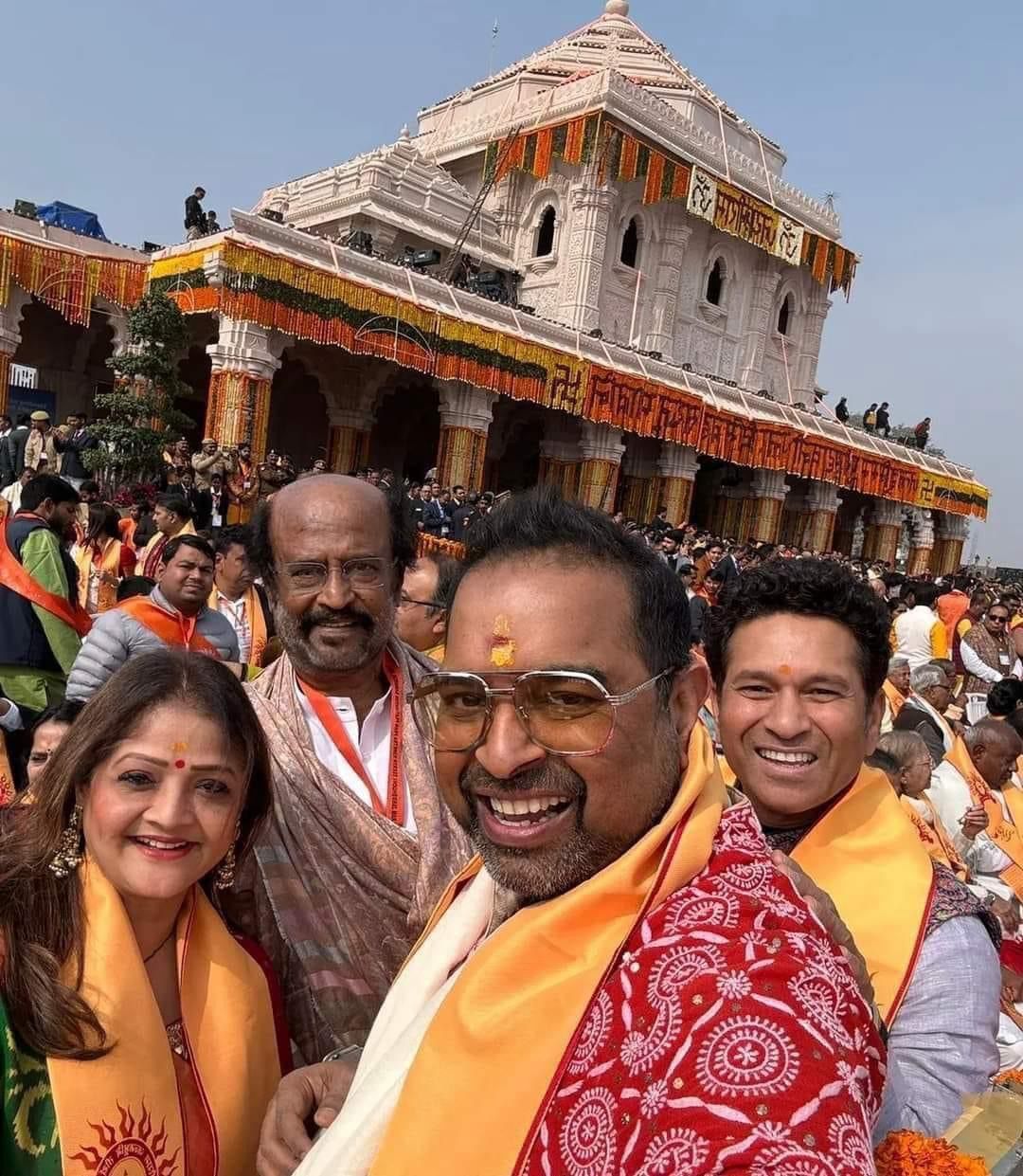 Ayodhya Ram Mandir Pran Pratishtha Celebrities Photos