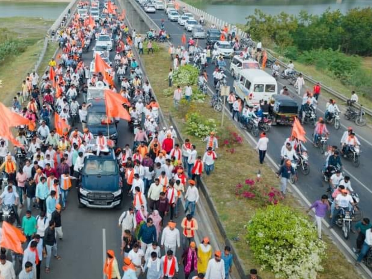 Maratha Reservation Manoj Jarange Padyatra Antarwali sarati to Mumbai