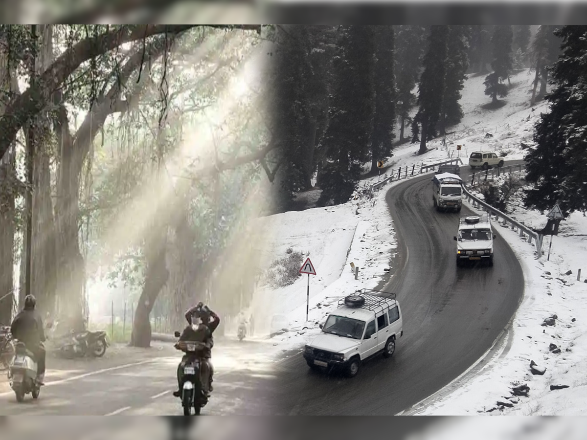 Weather Updates : अखेर काश्मीरमध्ये हिमवर्षाव; राज्यातून मात्र थंडीचा काढता पाय; पाहा परतीचा मुहूर्त कधी  title=