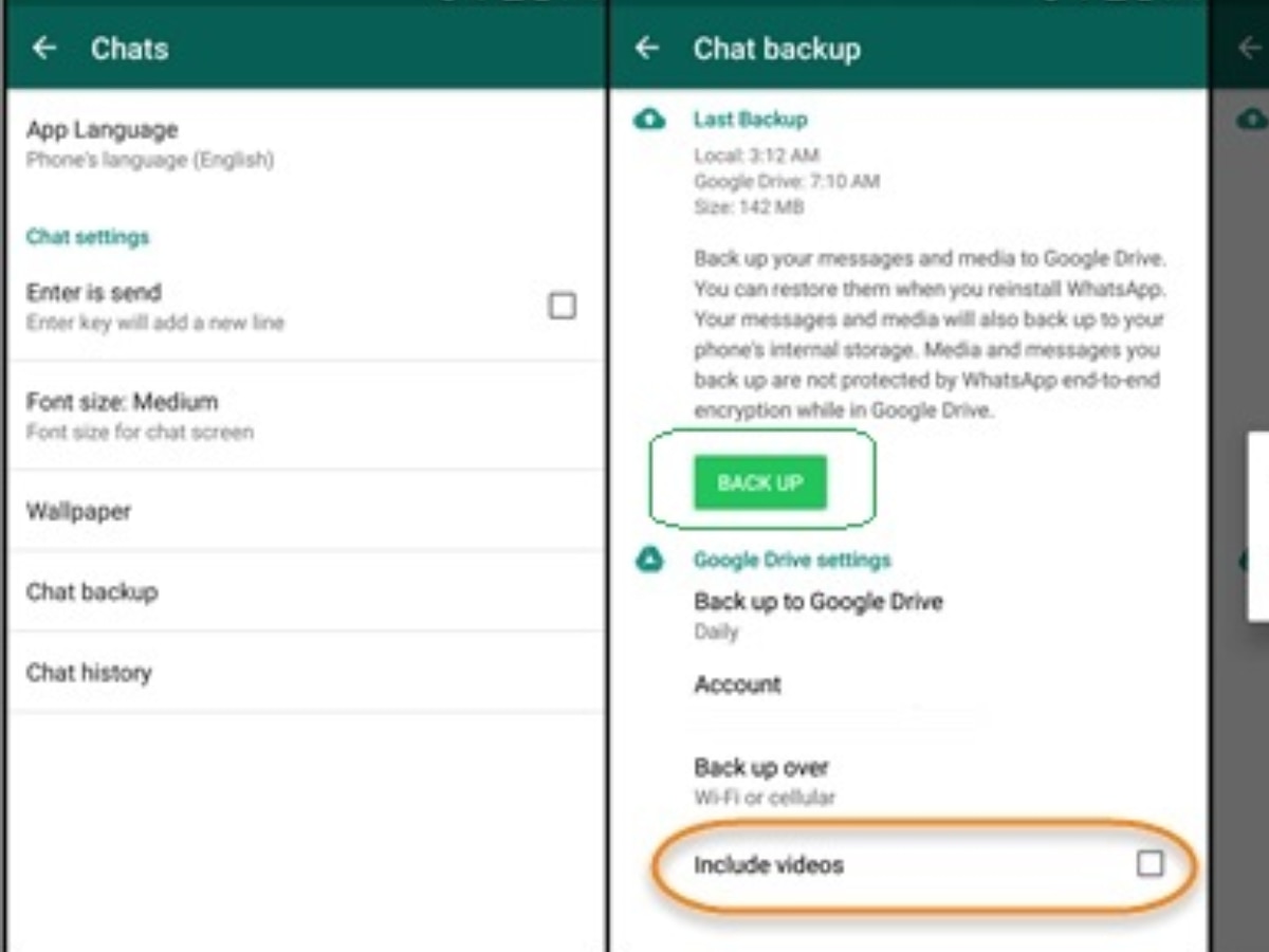 WhatsApp Chat Backup take Money From Users google Drive