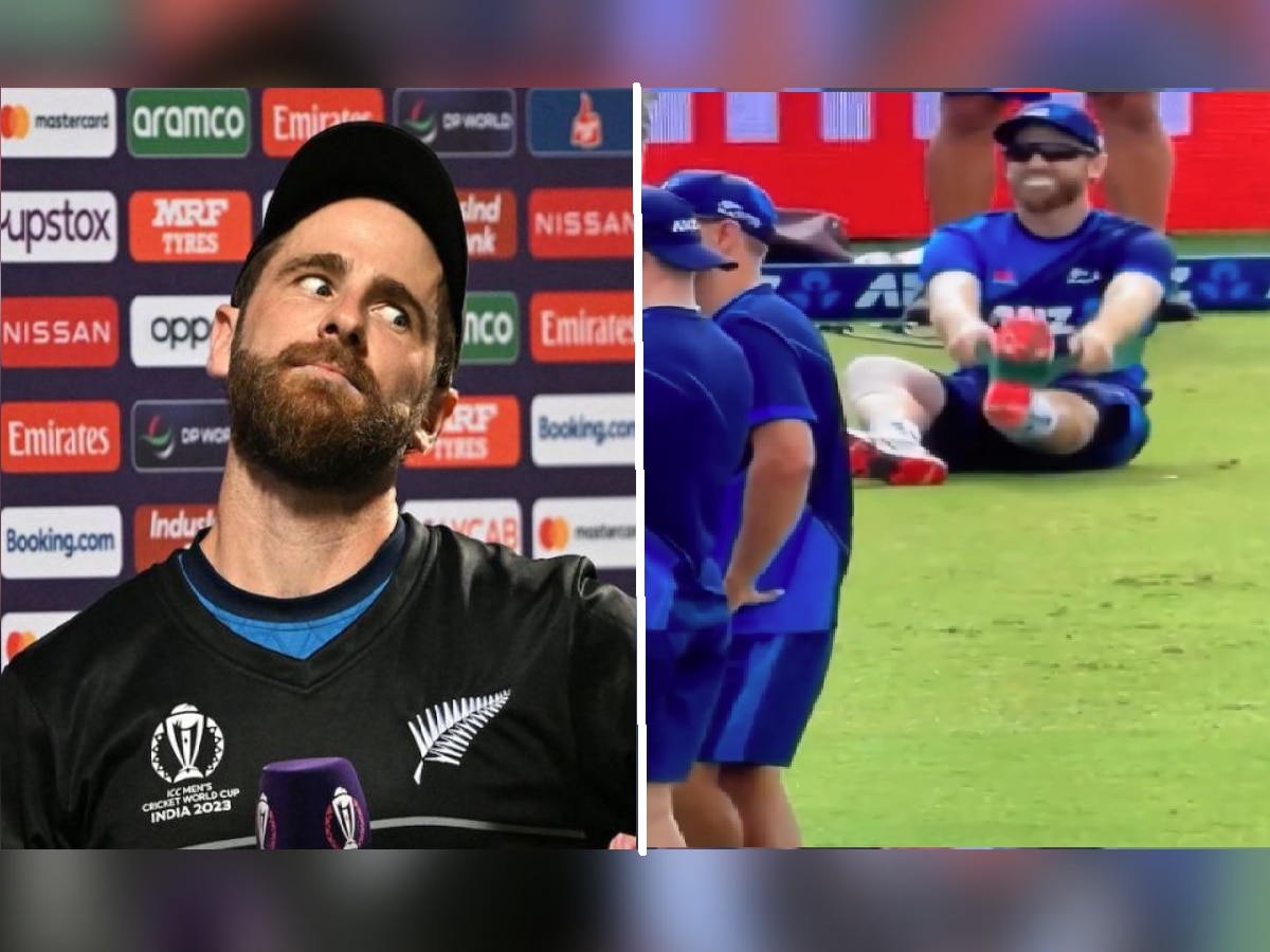 Kane Williamson: केन विलियम्सनने केलं गलिच्छ कृत्य? कॅमेरात कैद झाली घटना, व्हिडीओ व्हायरल title=