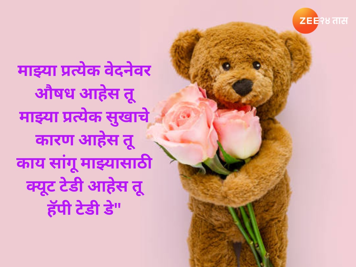 Teddy Day Wishes in Marathi