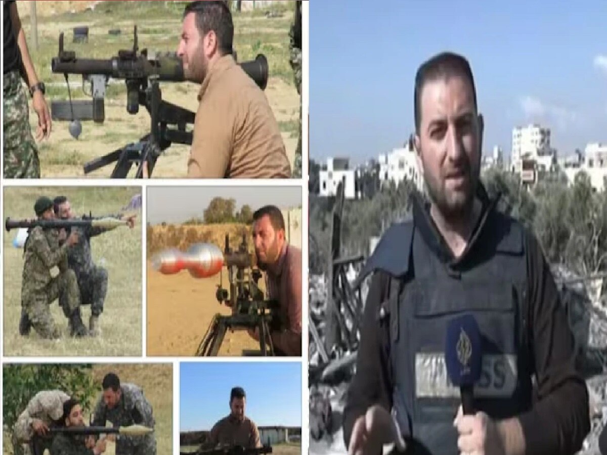 Al Jazeera चा पत्रकार निघाला Hamas चा सीनिअर कमांडर, फोटो झाला व्हायरल title=