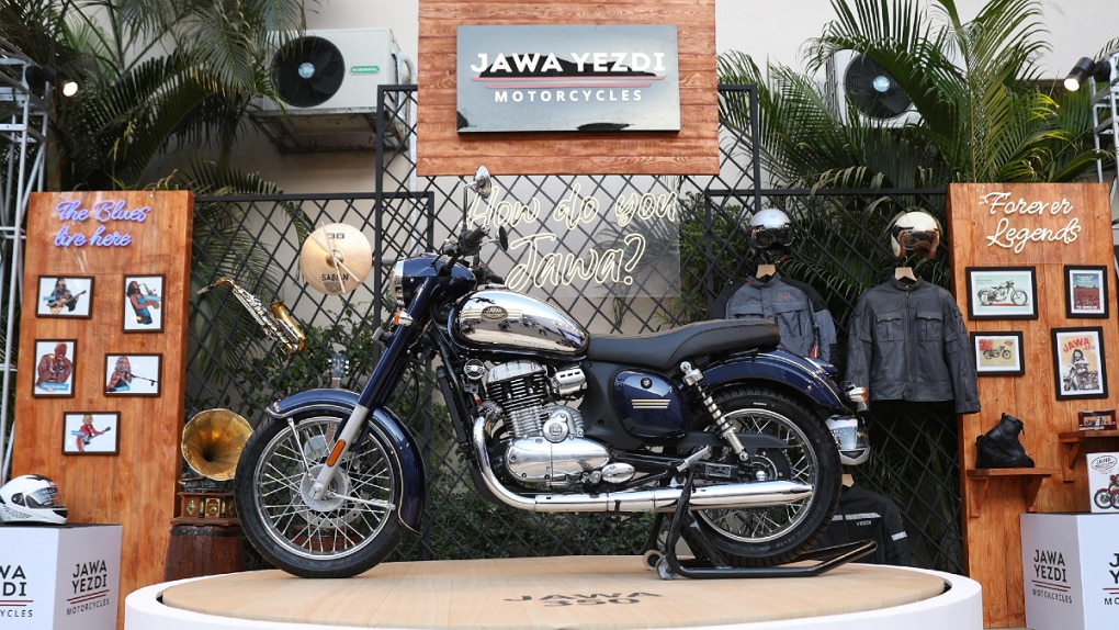Auto News Jawa Yezdi Motorcycles Showcase Jawa 350 Blue features price