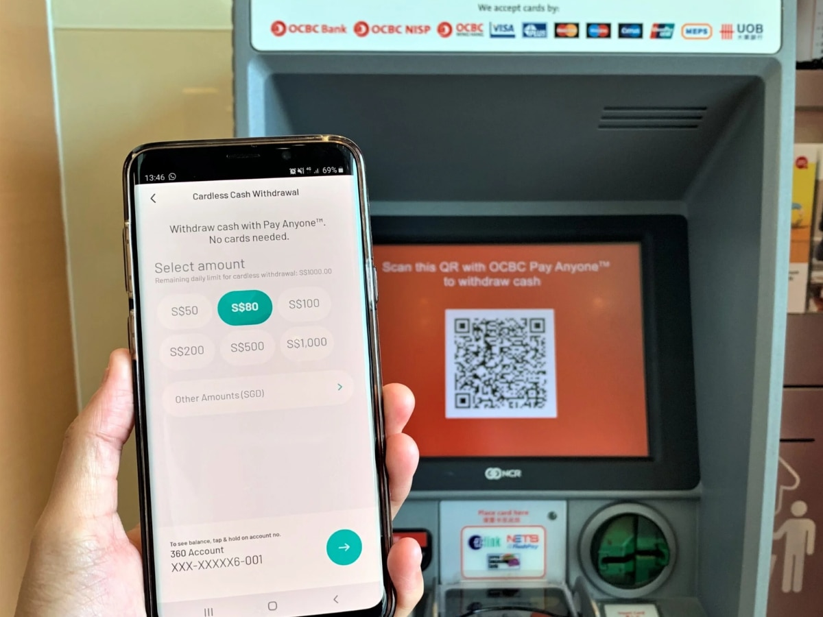 Cash withdrawal without card via UPI Required For ATM Machine