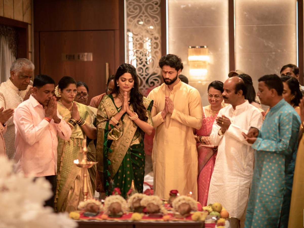 Marathi Actress Pooja Sawant And Siddhesh Chavan Engagement Photos