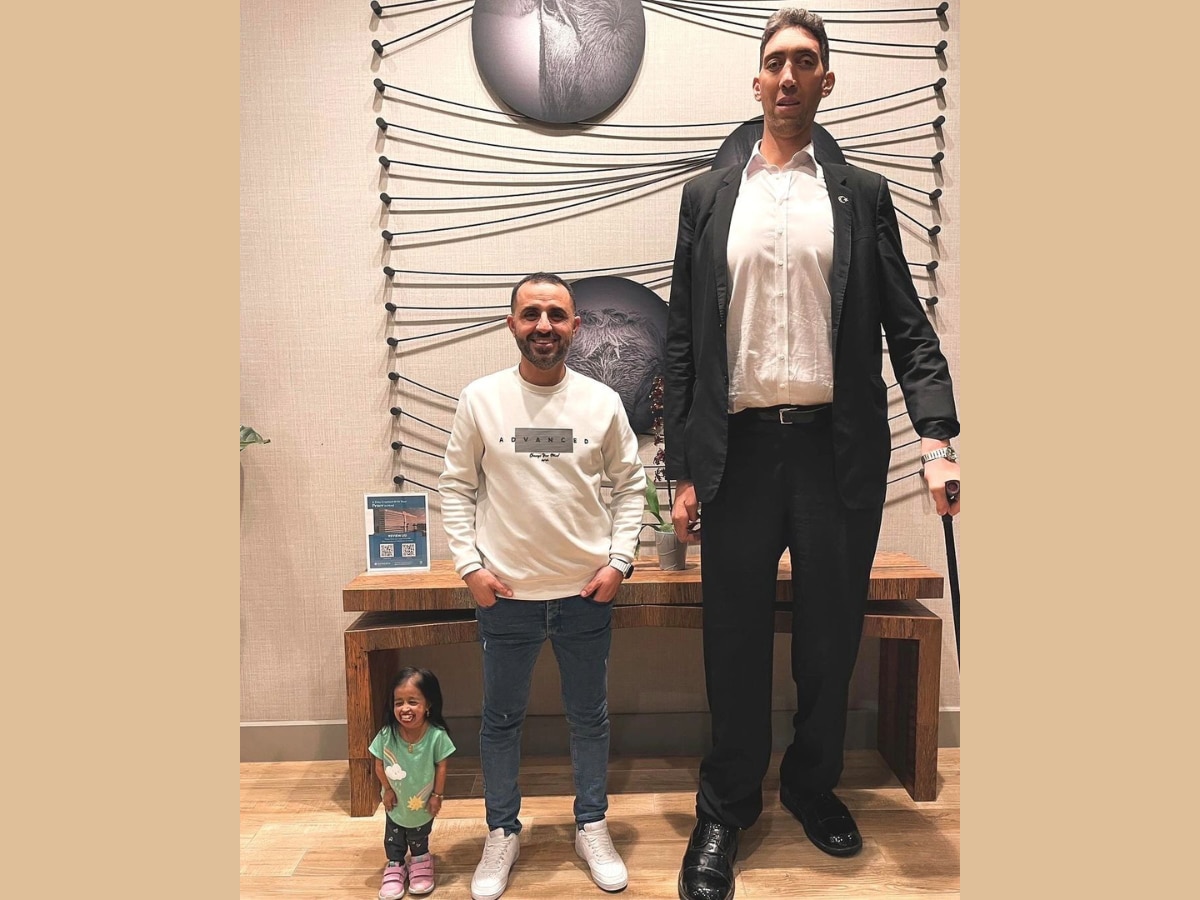 Tallest Man And Shortest Woman in California 