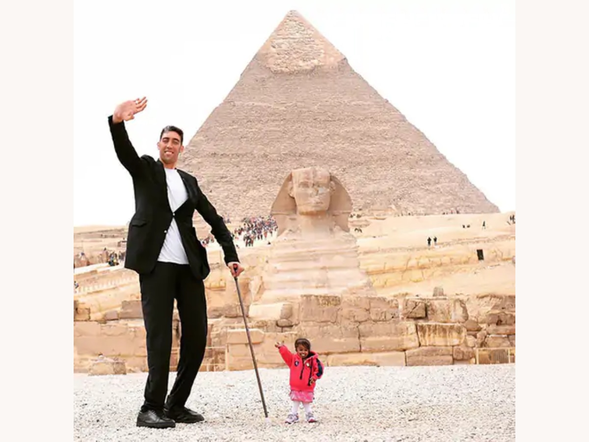 Tallest Man And Shortest Woman in California 