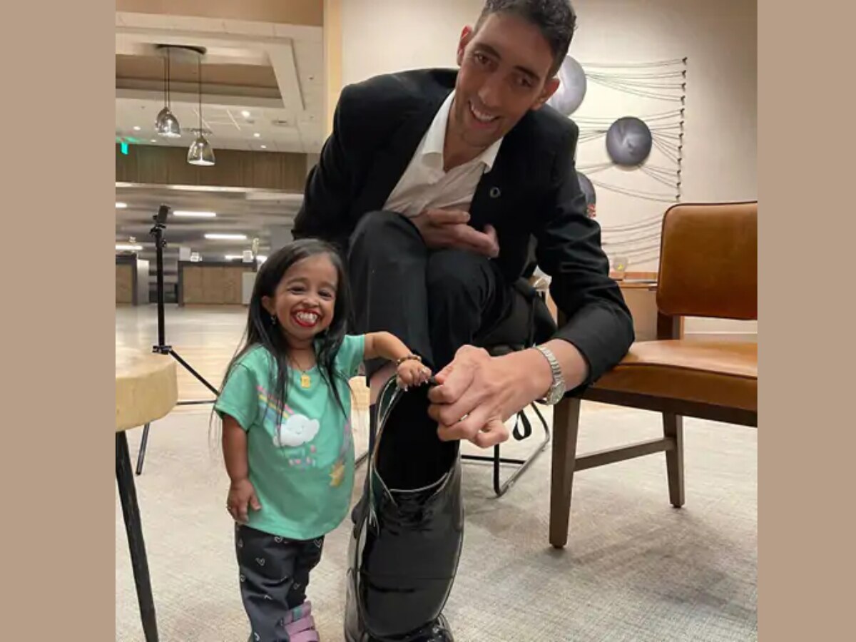 Tallest Man And Shortest Woman in California 