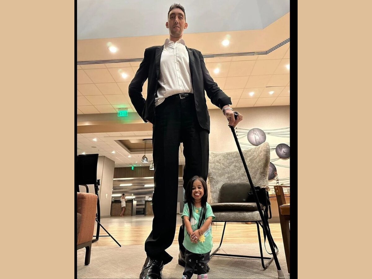 Tallest Man And Shortest Woman in California 