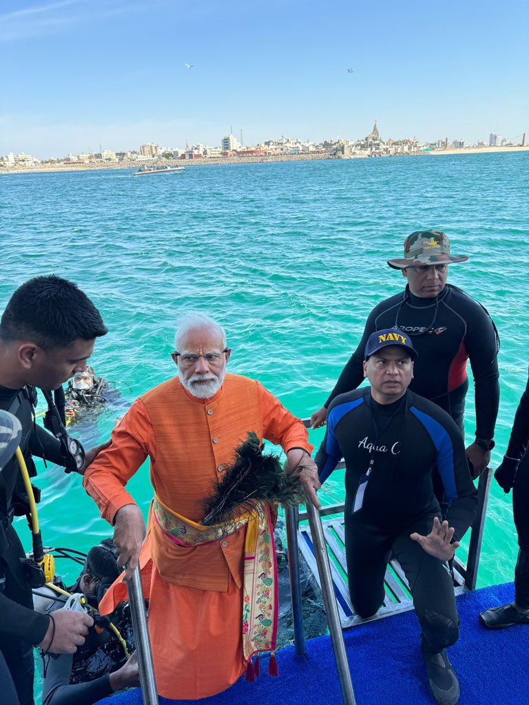 PM Modi Visited Underwater Dwarka City