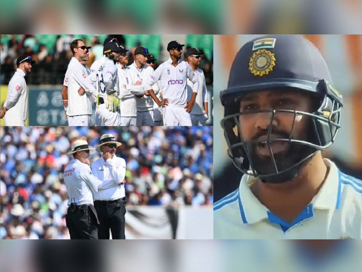 Rohit Sharma: चुकीचं आऊट दिल्यामुळे रोहितकडून अंपायरला शिवीगाळ? VIDEO झाला व्हायरल title=