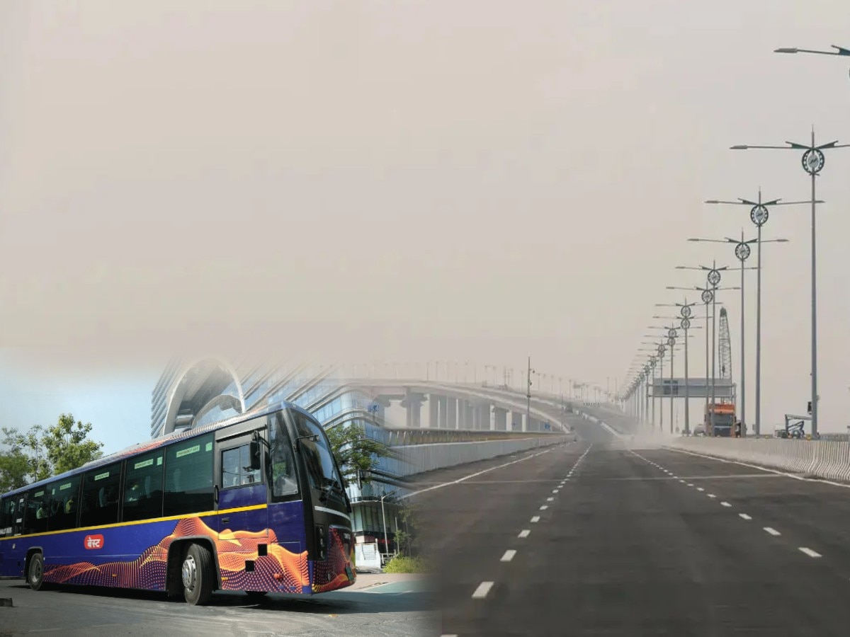 Mumbai News : अटल सेतूवरून बेस्ट बसच्या प्रवासाला सुरुवात; बस क्रमांक काय, किती आहेत तिकीटाचे दर? title=