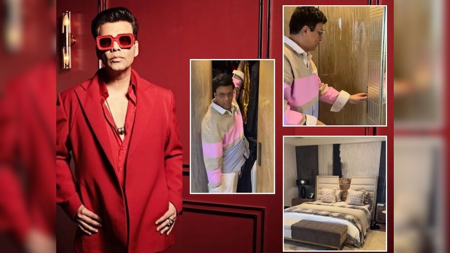 Inside Video : करण जोहरचा बेडरूम इतका मोठा की एखाद्याचं अख्खं घर सामावेल; वॉडरोबमधील कपडे पाहून व्हाल हैराण