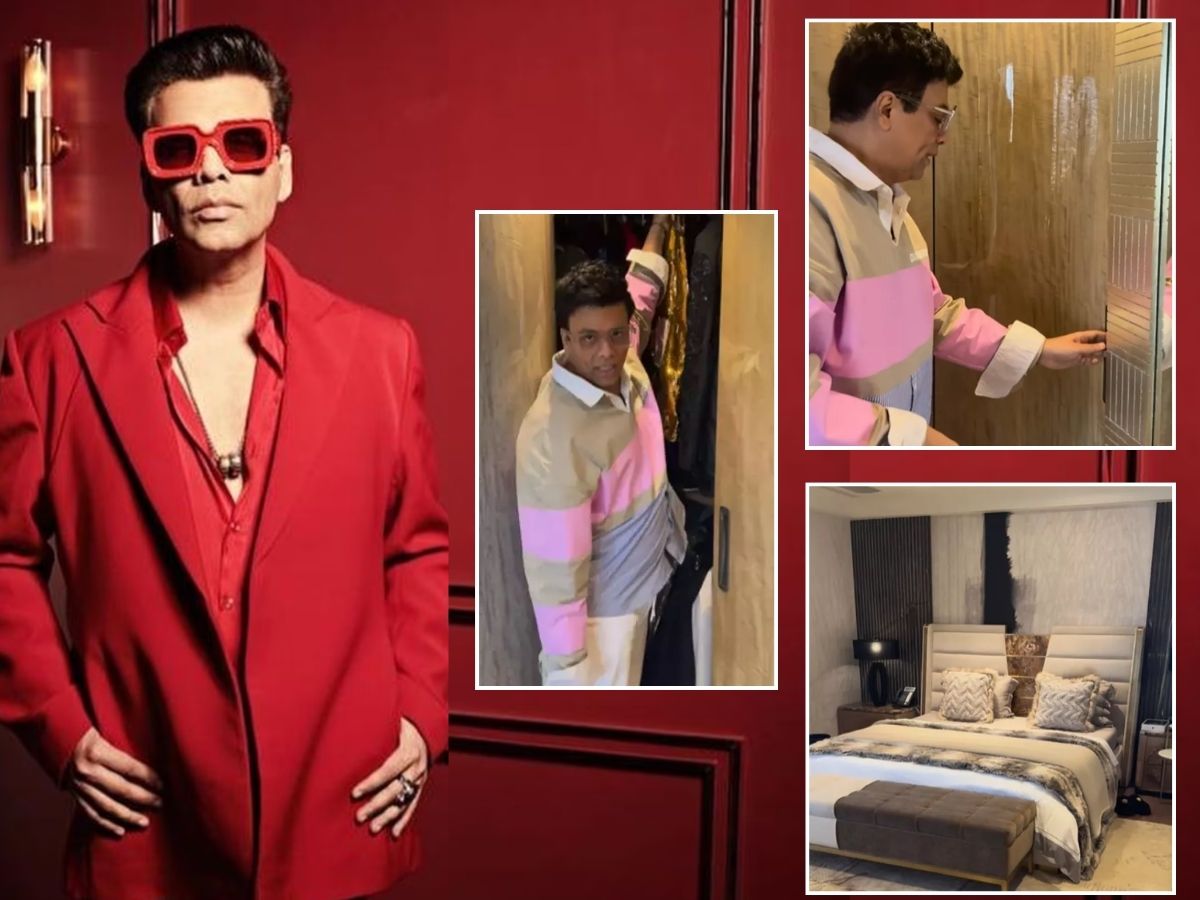 Inside Video : करण जोहरचा बेडरूम इतका मोठा की एखाद्याचं अख्खं घर सामावेल; वॉडरोबमधील कपडे पाहून व्हाल हैराण Inside Video : करण जोहरचा बेडरूम इतका मोठा की एखाद्याचं अख्खं घर सामावेल; वॉडरोबमधील कपडे पाहून व्हाल हैराण