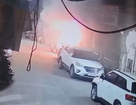 Photos Big Fire In Chhatrapati Sambhaji Nagar 7 Died Caught on CCTV