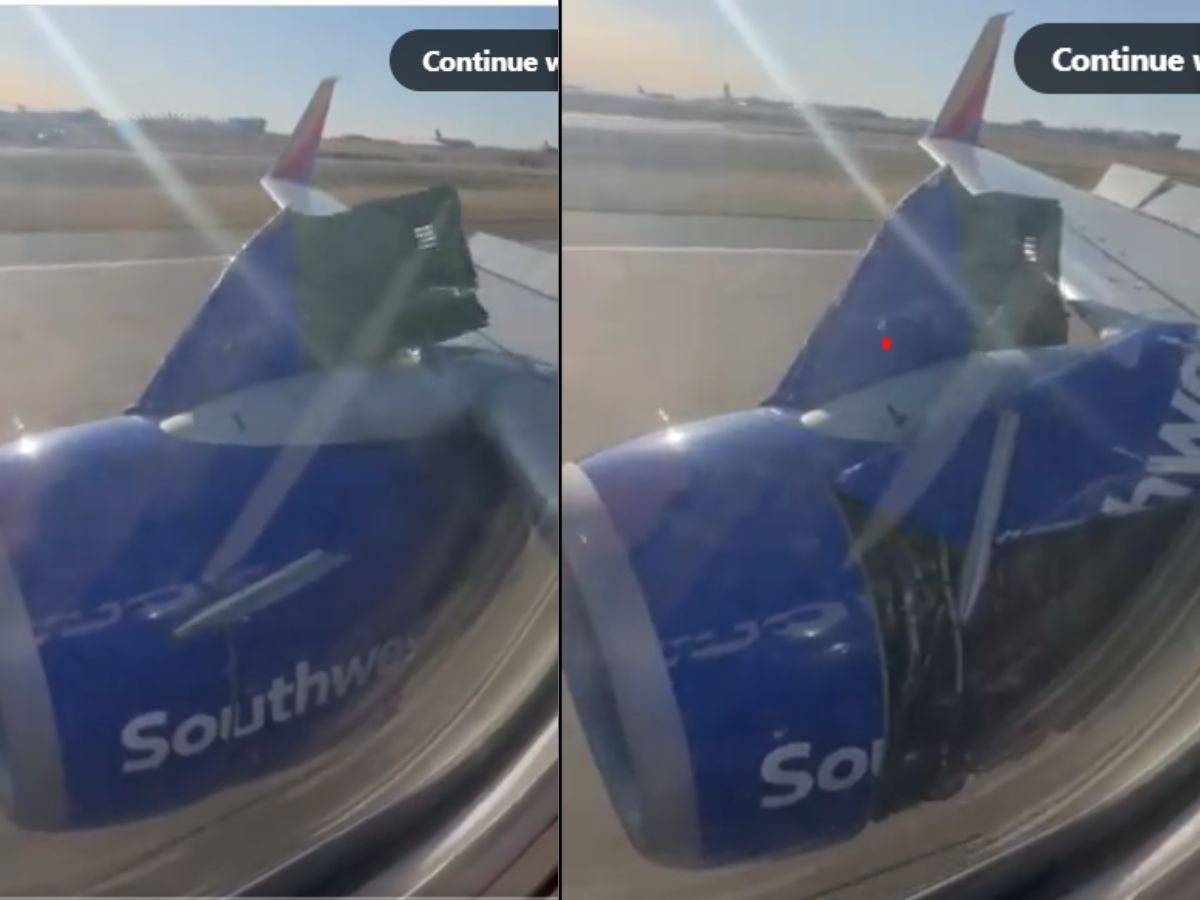 हजारो फूट उंचीवर असतानाच विमानाचे इंजिन कव्हर तुटले; प्रवाशांचा जीव