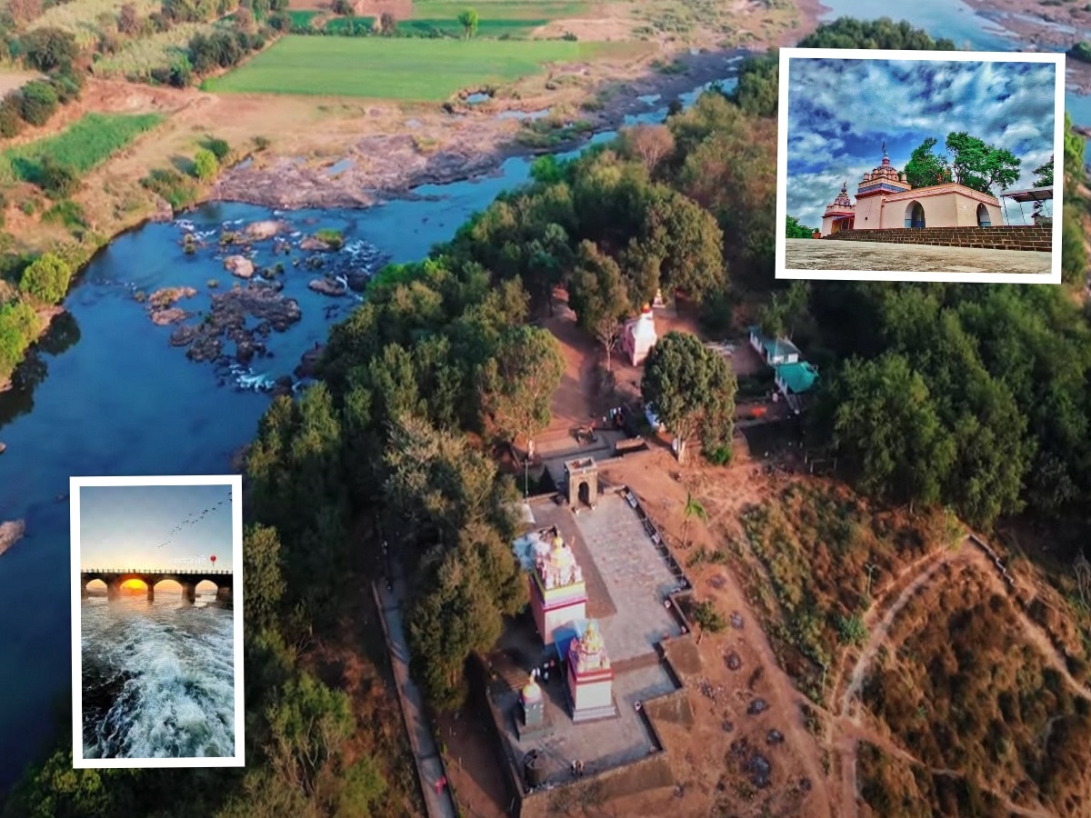 हनुमानाने हाताने महापूर रोखत तयार केलेलं बेट; महाराष्ट्रात 'या' नदीच्या मधोमध प्रभू श्रीरामांनी उभारलं आहे शिवलिंग title=