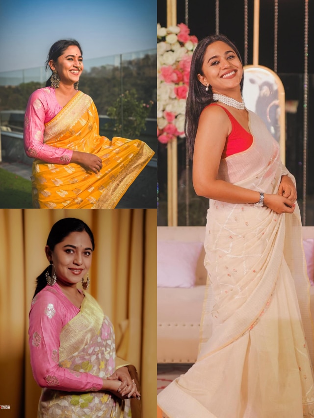 Marathi Actress Mrunmayee Deshpande Share Instagram Photos in saree 