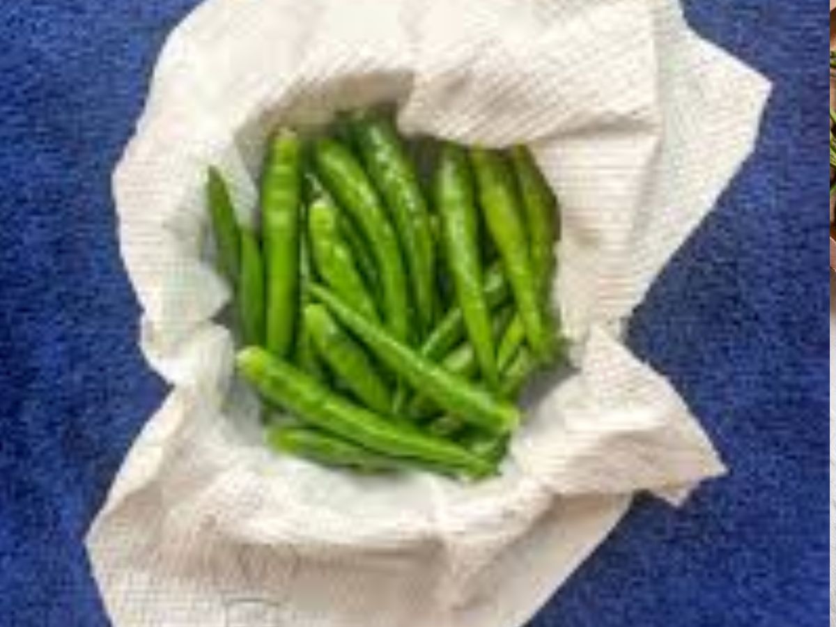 kitchen hacks in marathi how to store green chilly in fridge