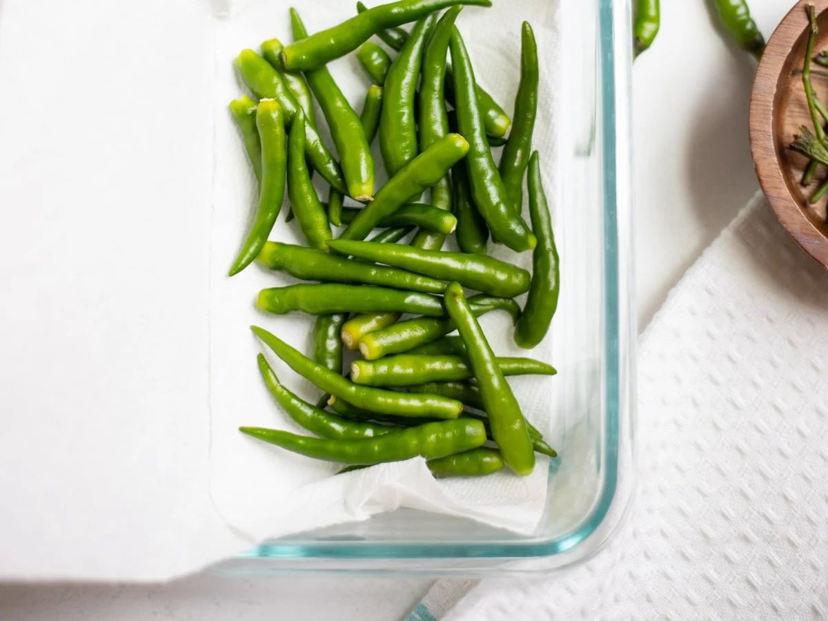 kitchen hacks in marathi how to store green chilly in fridge