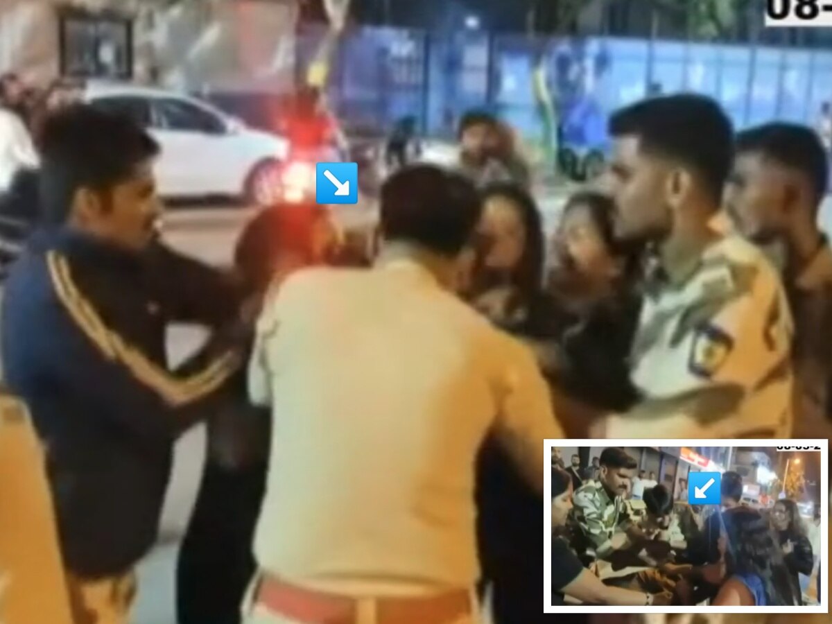 'मी तुझ्यावर थुंकते', विरारमध्ये मद्यधुंद तरुणींचा राडा, पोलीस अधिकाऱ्याची कॉलर पकडून शिवीगाळ; हाताचा घेतला चावा