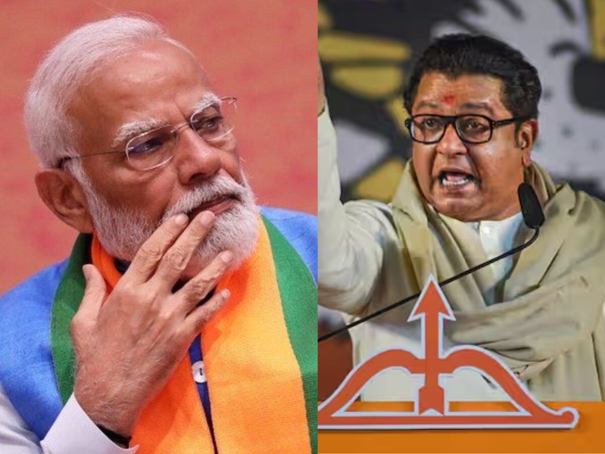 Raj Thackeray : नरेंद्र मोदींसमोर राज ठाकरेंची तोफ धडकली, प्रचारसभेत केल्या 'या' 6 बेधडक मागण्या title=