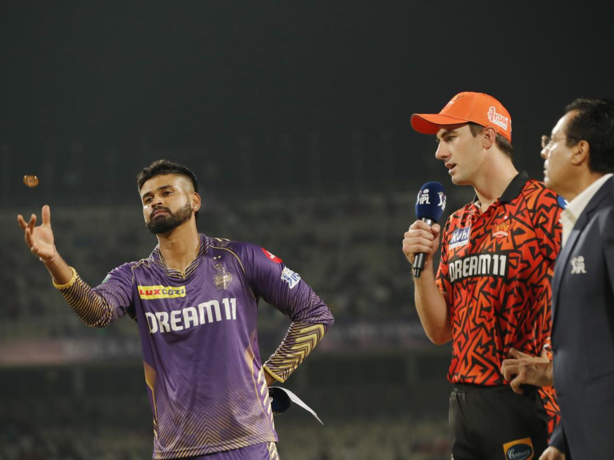 IPL 2024 Final : टॉस जिंकून हैदराबादचा फलंदाजी करण्याचा निर्णय; पाहा दोन्ही संघाची Playing XI IPL 2024 Final : टॉस जिंकून हैदराबादचा फलंदाजी करण्याचा निर्णय; पाहा दोन्ही संघाची Playing XI
