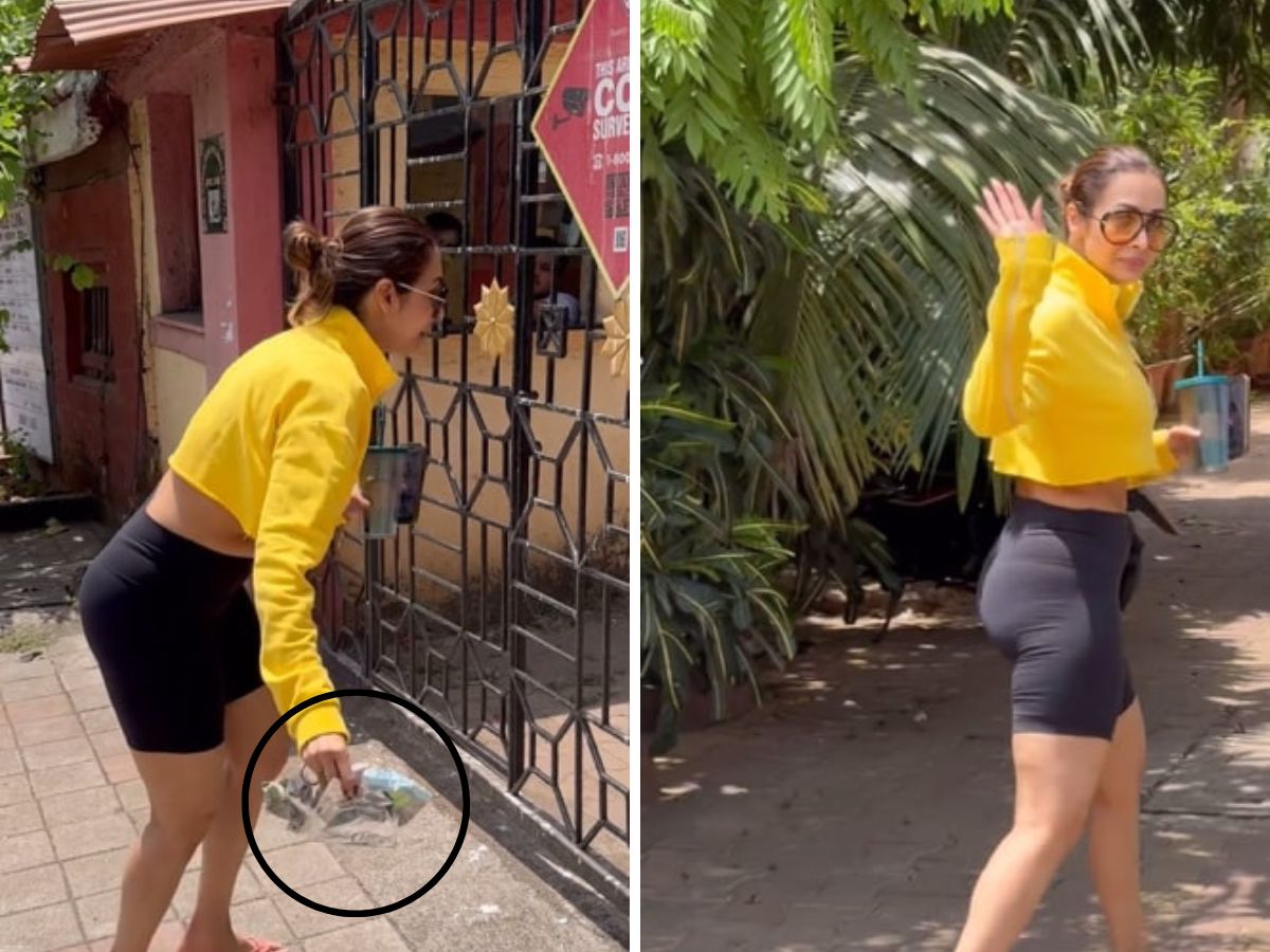 रस्त्यावरचा कचरा उचलूनही ट्रोल झाली मलायका अरोरा, कारण...; Video Viral रस्त्यावरचा कचरा उचलूनही ट्रोल झाली मलायका अरोरा, कारण...; Video Viral